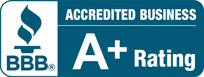 BBB Accredited Business, A+ rating